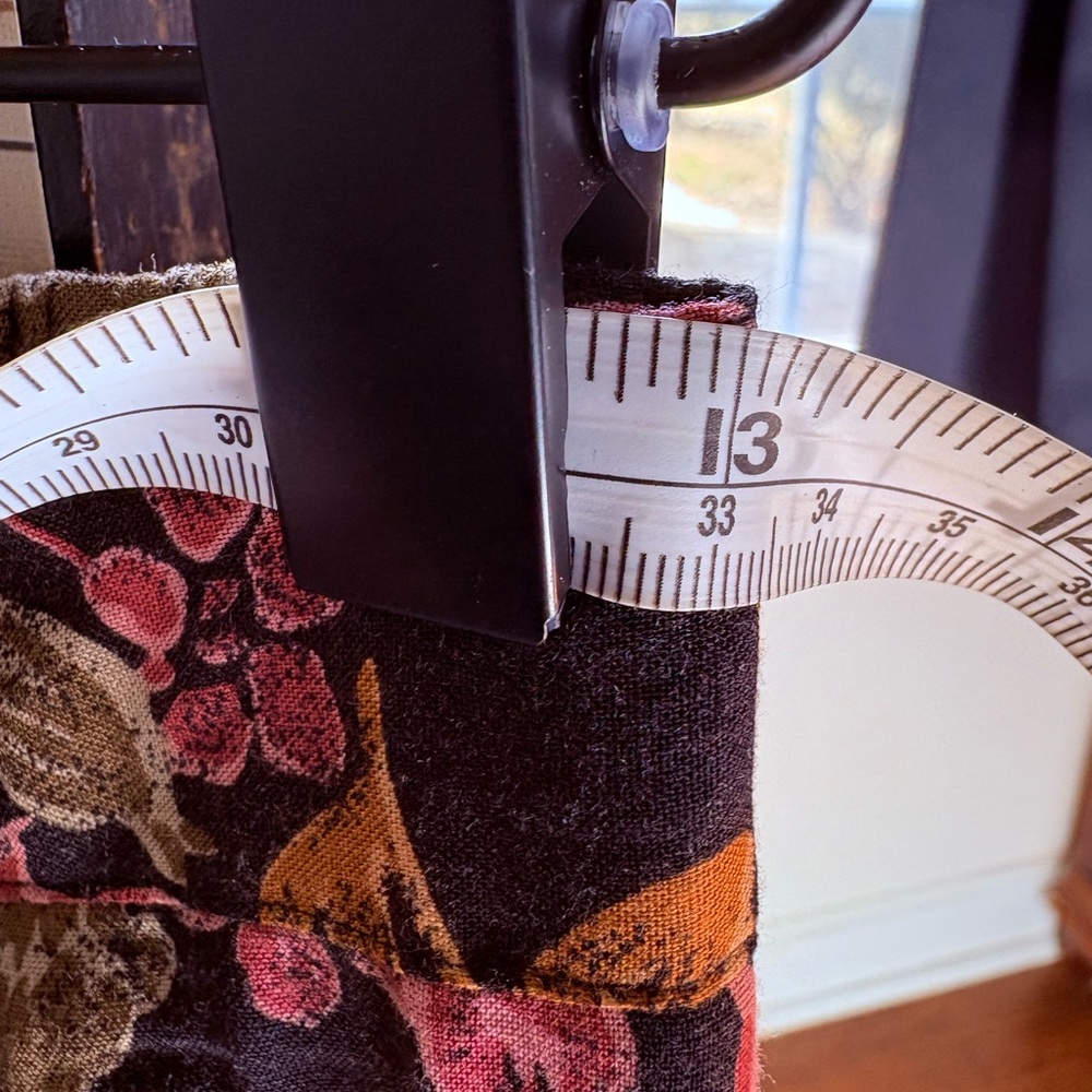 Sag Harbor Black and Pink Leaf Print Maxi Skirt - Picture 5 of 7